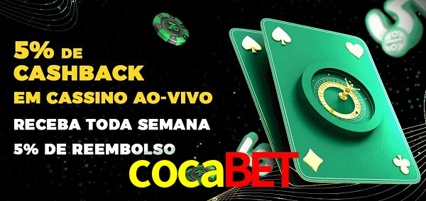 Promoções do cassino ao Vivo cocabet